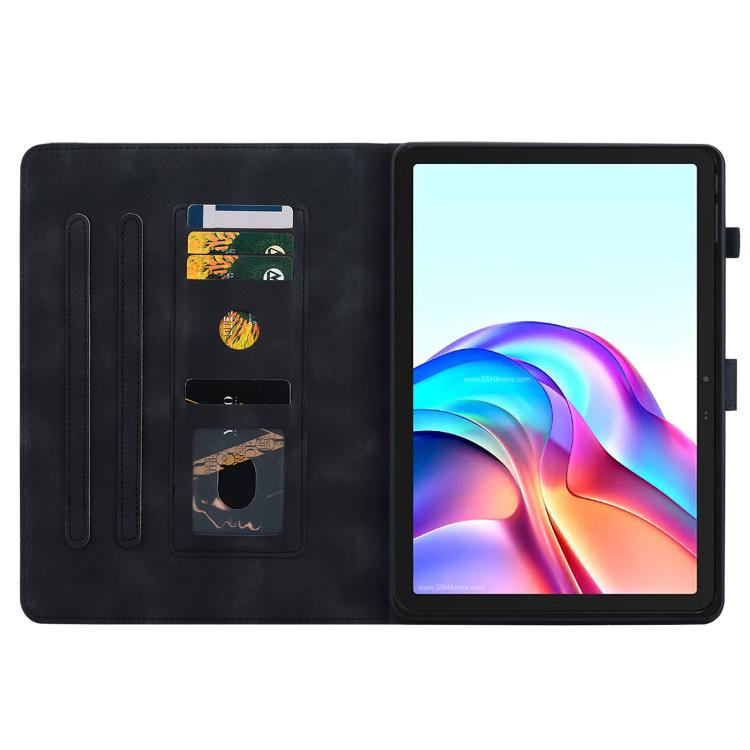 For Tecno Megapad 11 Lily Embossed Leather Tablet Case