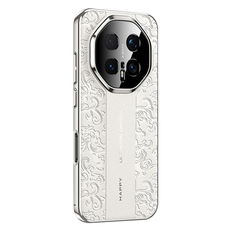 For Honor Magic8 Pro Cloud Dragon Pattern Plain Leather PC Phone Case