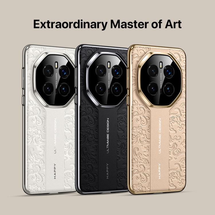For Honor Magic7 Cloud Dragon Pattern Plain Leather PC Phone Case
