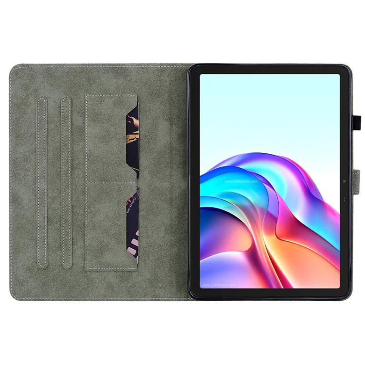 For Tecno Megapad 11 Tiger Pattern Flip Leather Tablet Case