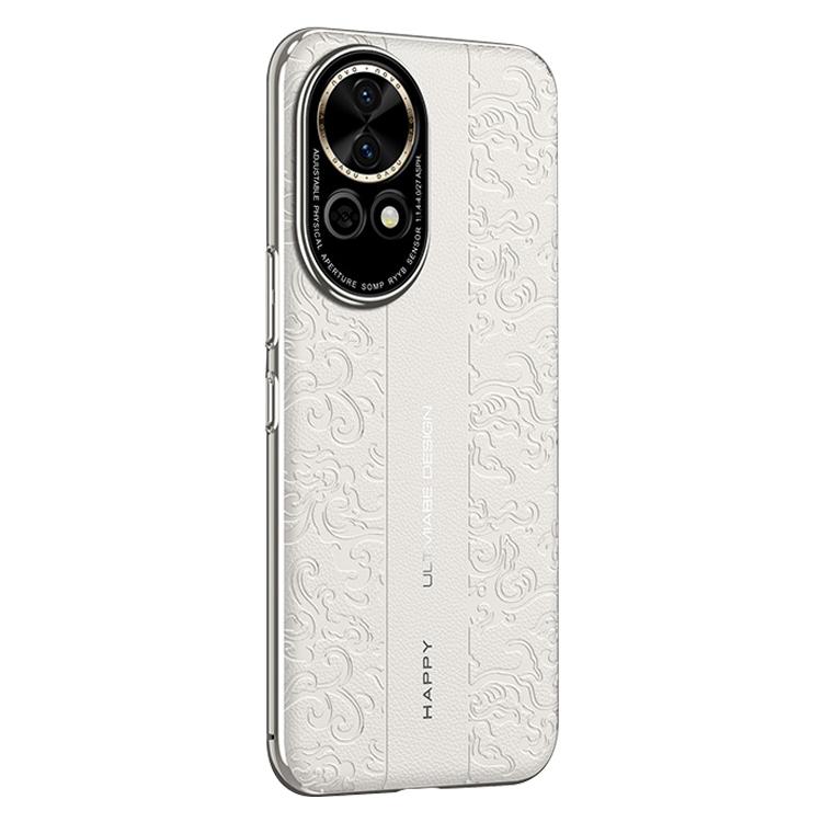 For Huawei nova 13 Cloud Dragon Pattern Plain Leather PC Phone Case