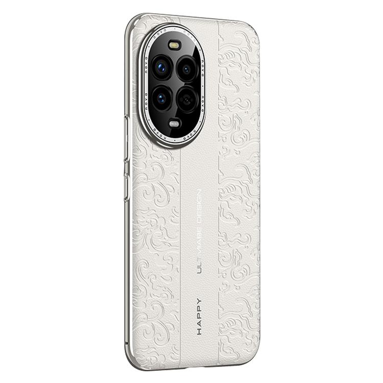 For Huawei nova 13 Pro Cloud Dragon Pattern Plain Leather PC Phone Case