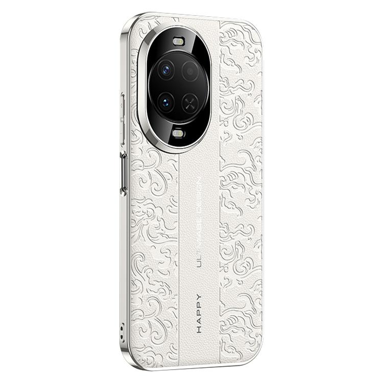 For Huawei nova 15 Cloud Dragon Pattern Plain Leather PC Phone Case