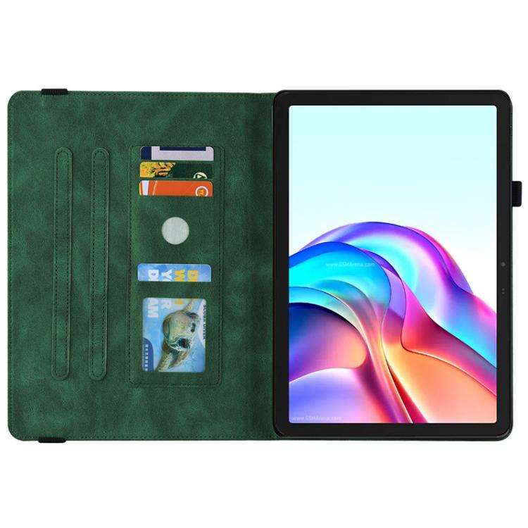 For Tecno Megapad 11 Butterfly Flower Embossed Leather Tablet Case