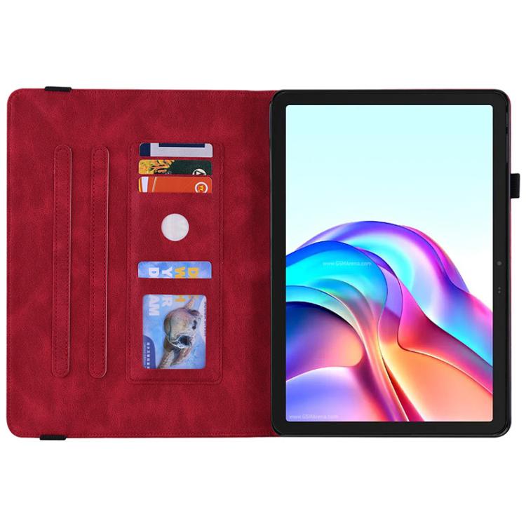 For Tecno Megapad 11 Butterfly Flower Embossed Leather Tablet Case