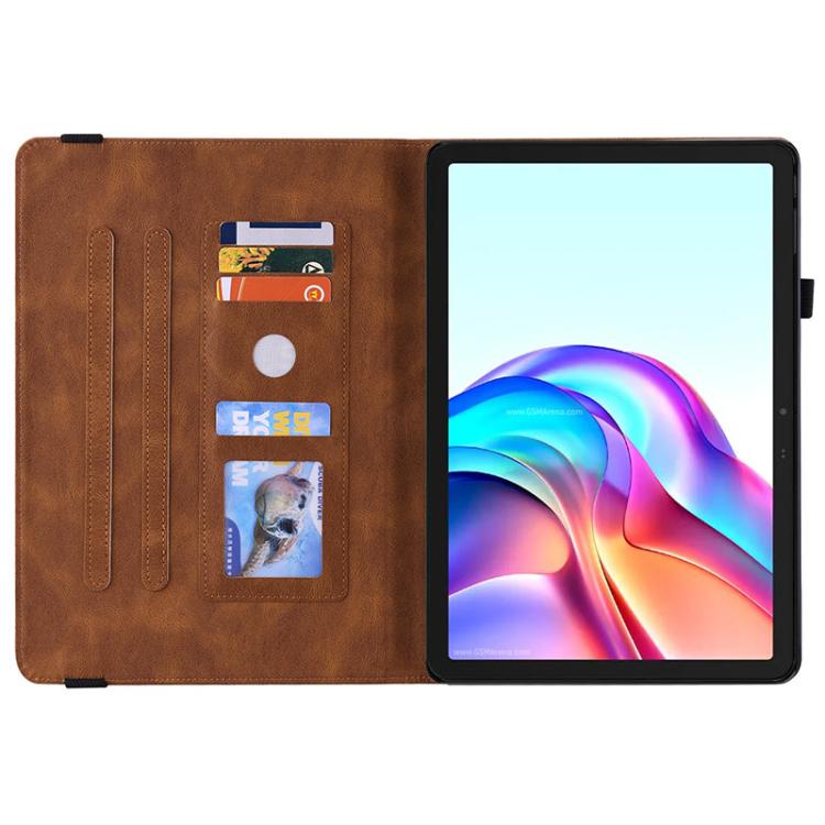 For Tecno Megapad 11 Butterfly Flower Embossed Leather Tablet Case