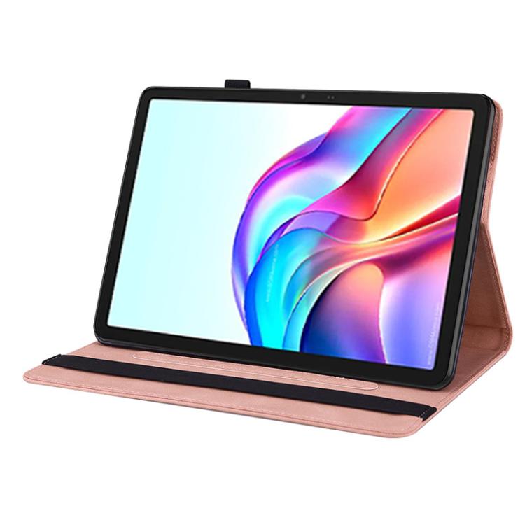For Tecno Megapad 11 Butterfly Flower Embossed Leather Tablet Case