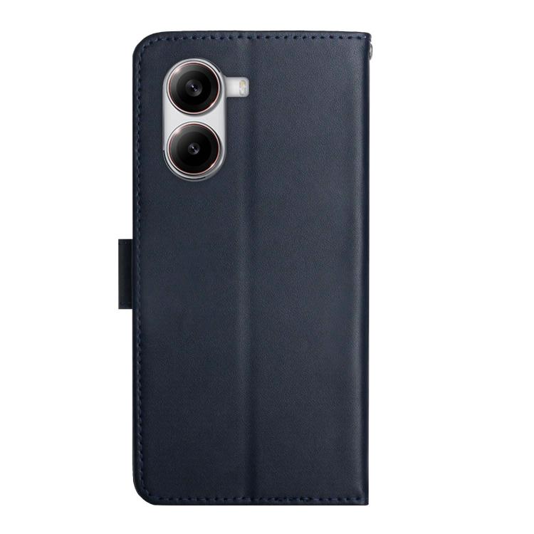For Xiaomi Poco X7 Pro Genuine Leather Fingerprint-proof Flip Phone Case