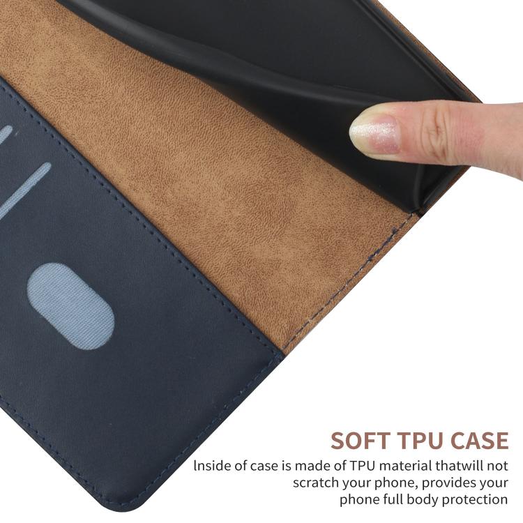 For Xiaomi Poco X7 Pro Genuine Leather Fingerprint-proof Flip Phone Case