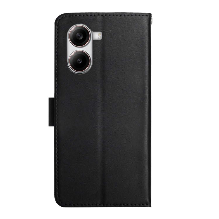 For Xiaomi Poco X7 Pro Genuine Leather Fingerprint-proof Flip Phone Case
