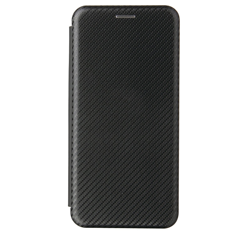 For Samsung Galaxy A41(JP Version) Carbon Fiber Texture Horizontal Flip TPU + PC + PU Leather Case with Rope & Card Slot