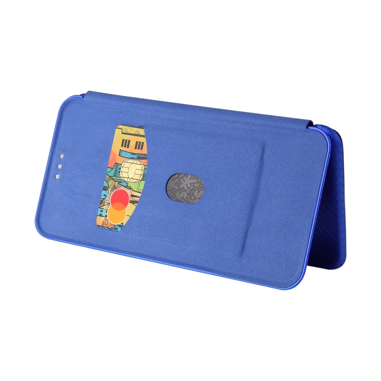 For Samsung Galaxy A41(JP Version) Carbon Fiber Texture Horizontal Flip TPU + PC + PU Leather Case with Rope & Card Slot