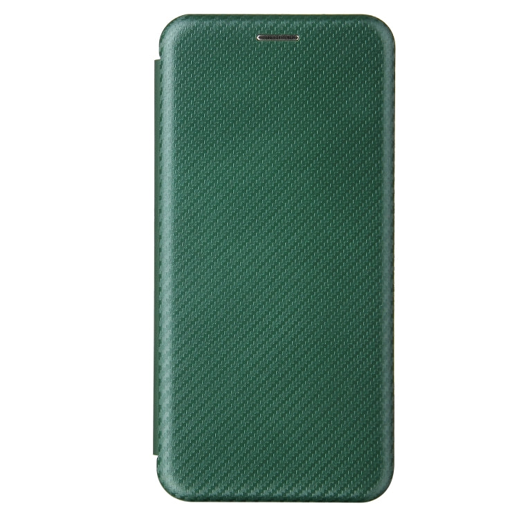 For Samsung Galaxy A41(JP Version) Carbon Fiber Texture Horizontal Flip TPU + PC + PU Leather Case with Rope & Card Slot