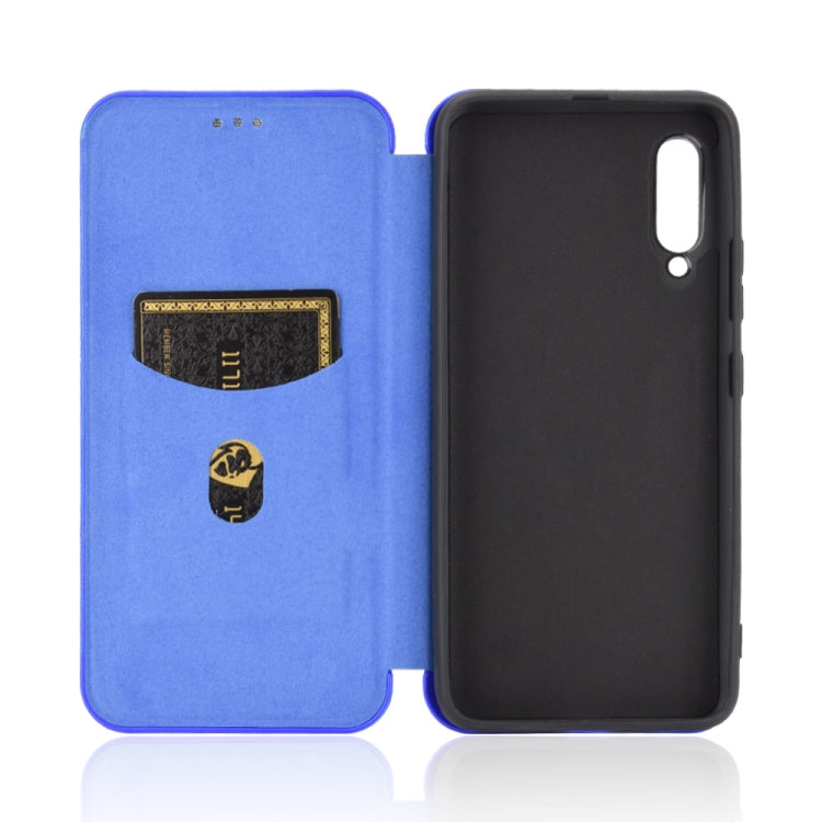 For Samsung Galaxy A90 5G Carbon Fiber Texture Horizontal Flip TPU + PC + PU Leather Case with Rope & Card Slot