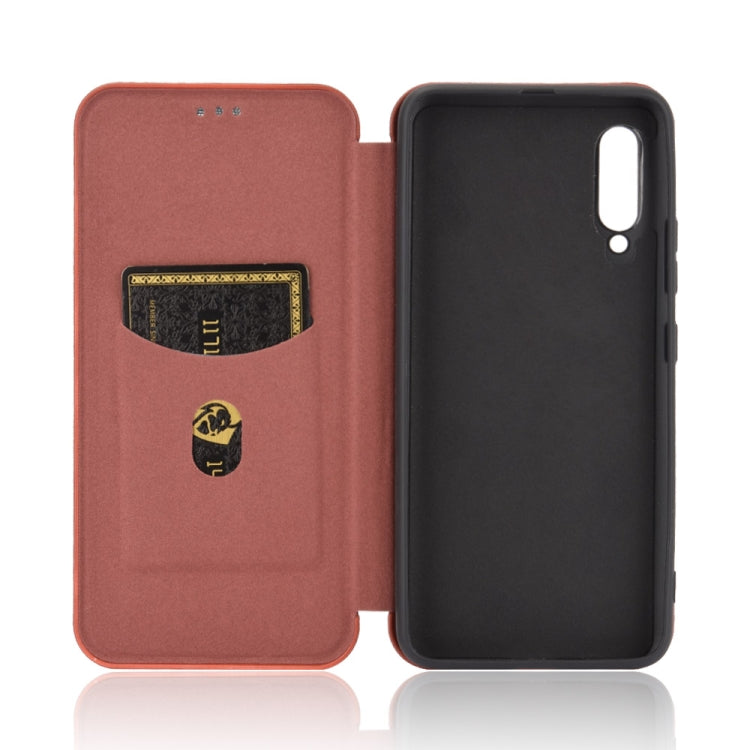 For Samsung Galaxy A90 5G Carbon Fiber Texture Horizontal Flip TPU + PC + PU Leather Case with Rope & Card Slot