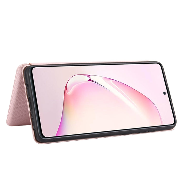 For Samsung Galaxy A81 / M60s / Note 10 Lite Carbon Fiber Texture Horizontal Flip TPU + PC + PU Leather Case with Rope & Card Slot