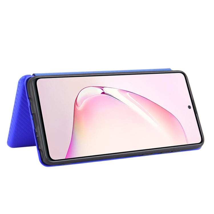 For Samsung Galaxy A81 / M60s / Note 10 Lite Carbon Fiber Texture Horizontal Flip TPU + PC + PU Leather Case with Rope & Card Slot