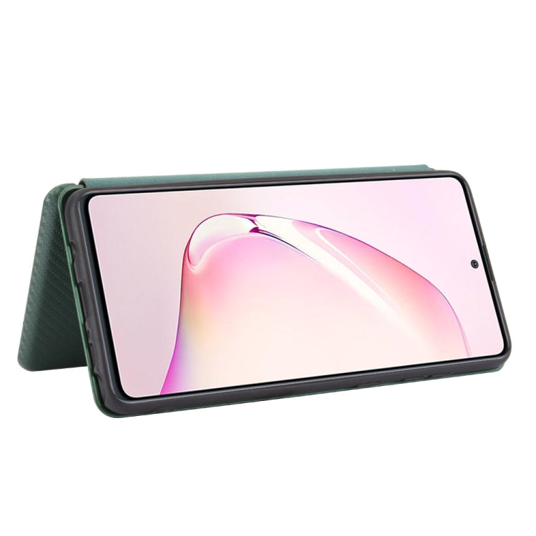 For Samsung Galaxy A81 / M60s / Note 10 Lite Carbon Fiber Texture Horizontal Flip TPU + PC + PU Leather Case with Rope & Card Slot
