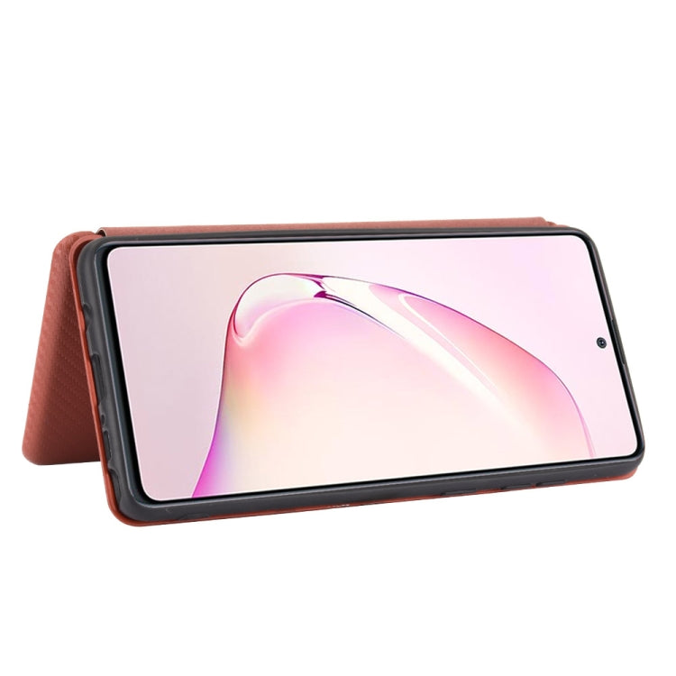 For Samsung Galaxy A81 / M60s / Note 10 Lite Carbon Fiber Texture Horizontal Flip TPU + PC + PU Leather Case with Rope & Card Slot