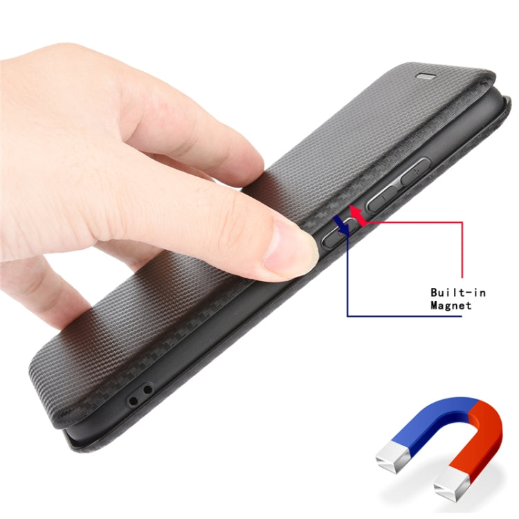 For Samsung Galaxy S20 Ultra Carbon Fiber Texture Horizontal Flip TPU + PC + PU Leather Case with Rope & Card Slot