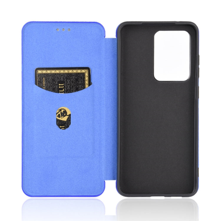 For Samsung Galaxy S20 Ultra Carbon Fiber Texture Horizontal Flip TPU + PC + PU Leather Case with Rope & Card Slot
