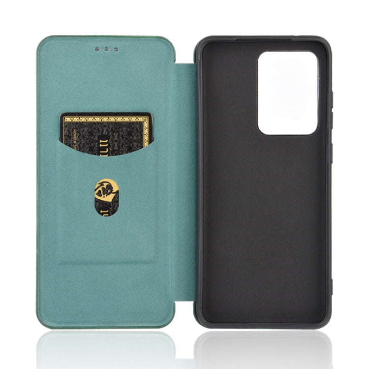 For Samsung Galaxy S20 Ultra Carbon Fiber Texture Horizontal Flip TPU + PC + PU Leather Case with Rope & Card Slot