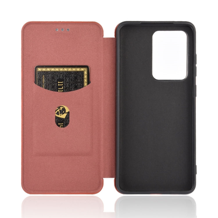 For Samsung Galaxy S20 Ultra Carbon Fiber Texture Horizontal Flip TPU + PC + PU Leather Case with Rope & Card Slot