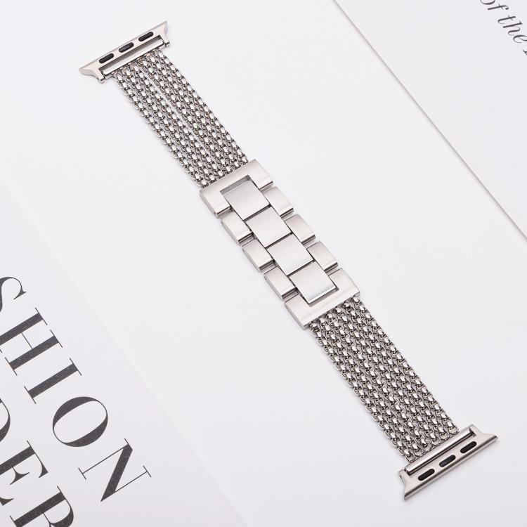 For Apple Watch 42mm / 41mm / 40mm / 38mm 6-Chain Stainless Steel Watch Band