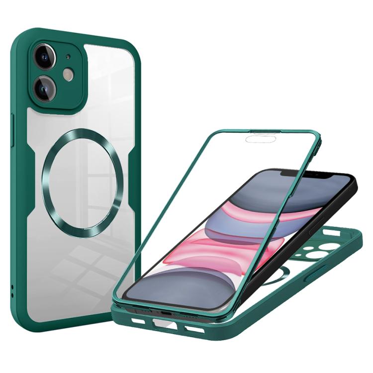 For iPhone 11 CD Texture MagSafe Phone Case