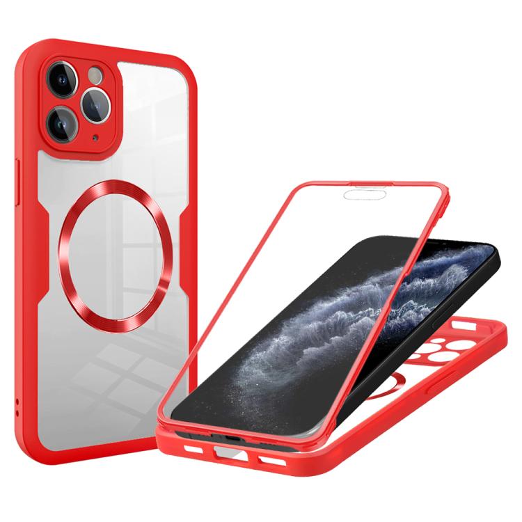 For iPhone 11 Pro CD Texture MagSafe Phone Case