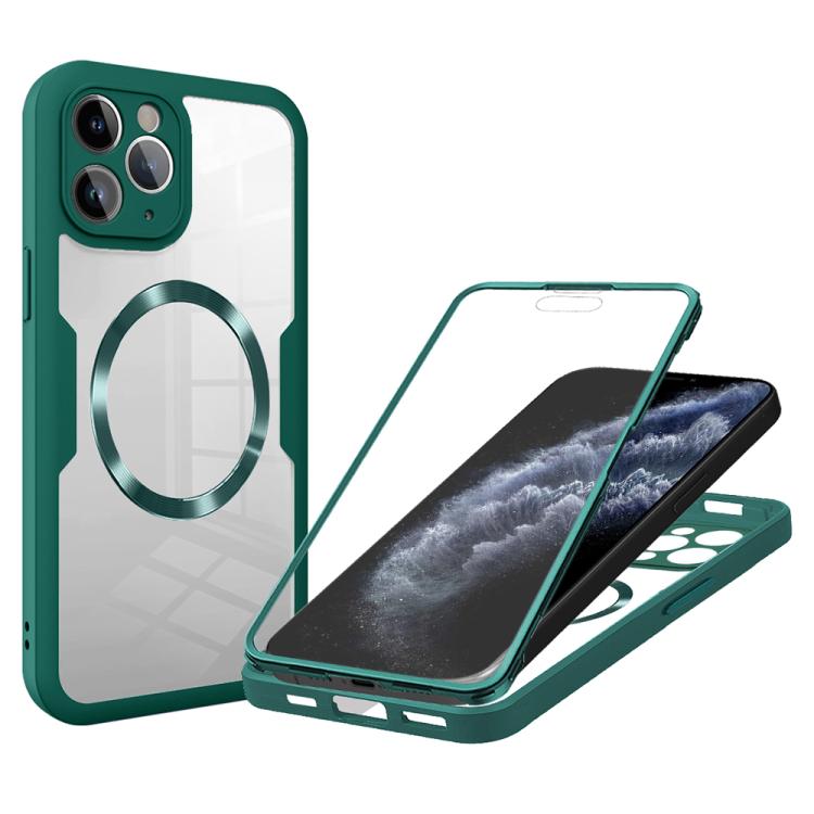 For iPhone 11 Pro CD Texture MagSafe Phone Case