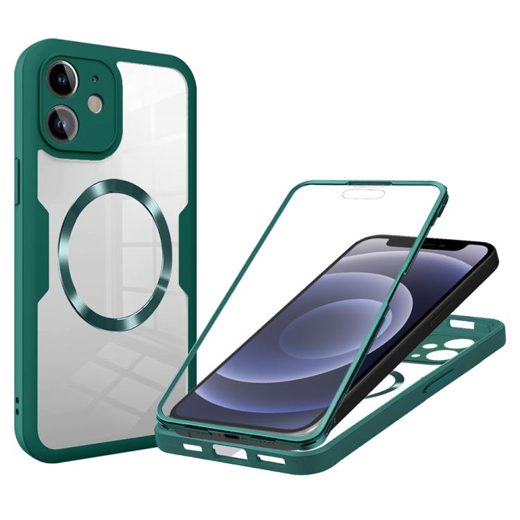 For iPhone 12 CD Texture MagSafe Phone Case