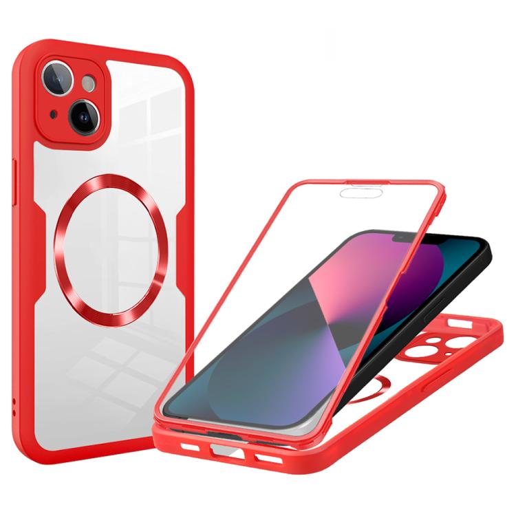 For iPhone 13 CD Texture MagSafe Phone Case