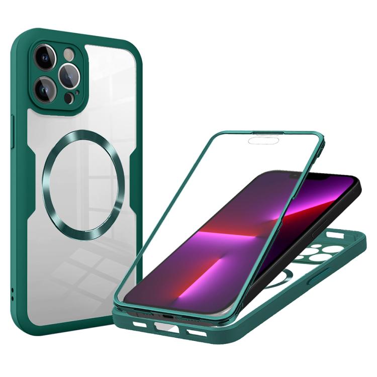 For iPhone 13 Pro Max CD Texture MagSafe Phone Case