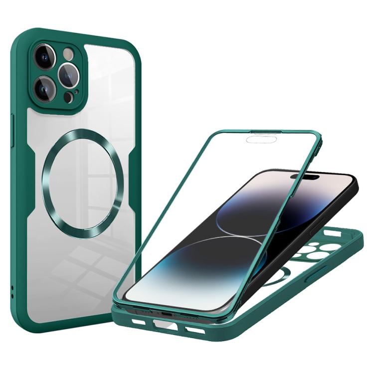For iPhone 14 Pro CD Texture MagSafe Phone Case
