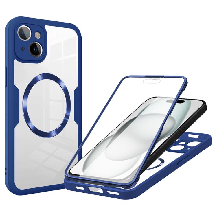 For iPhone 15 Plus CD Texture MagSafe Phone Case