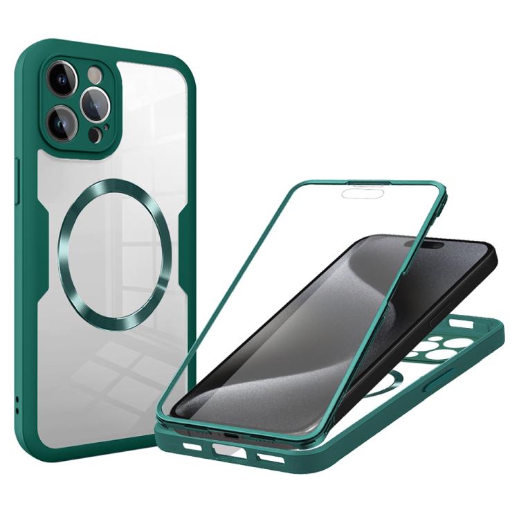 For iPhone 15 Pro CD Texture MagSafe Phone Case