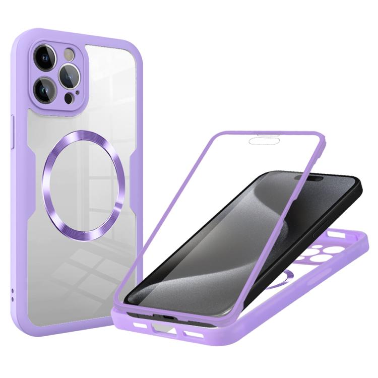 For iPhone 15 Pro CD Texture MagSafe Phone Case