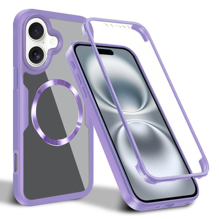 For iPhone 16 CD Texture MagSafe Phone Case