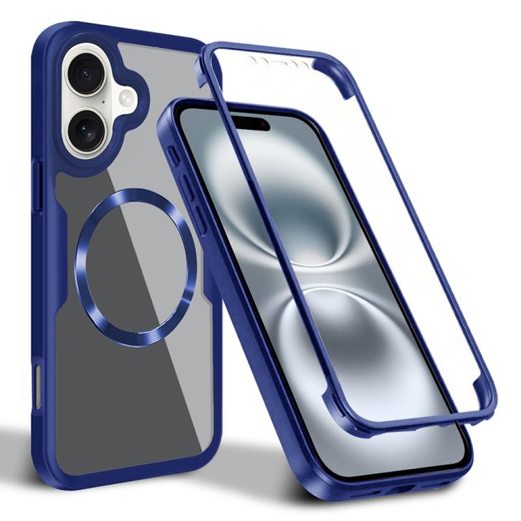 For iPhone 16 Plus CD Texture MagSafe Phone Case