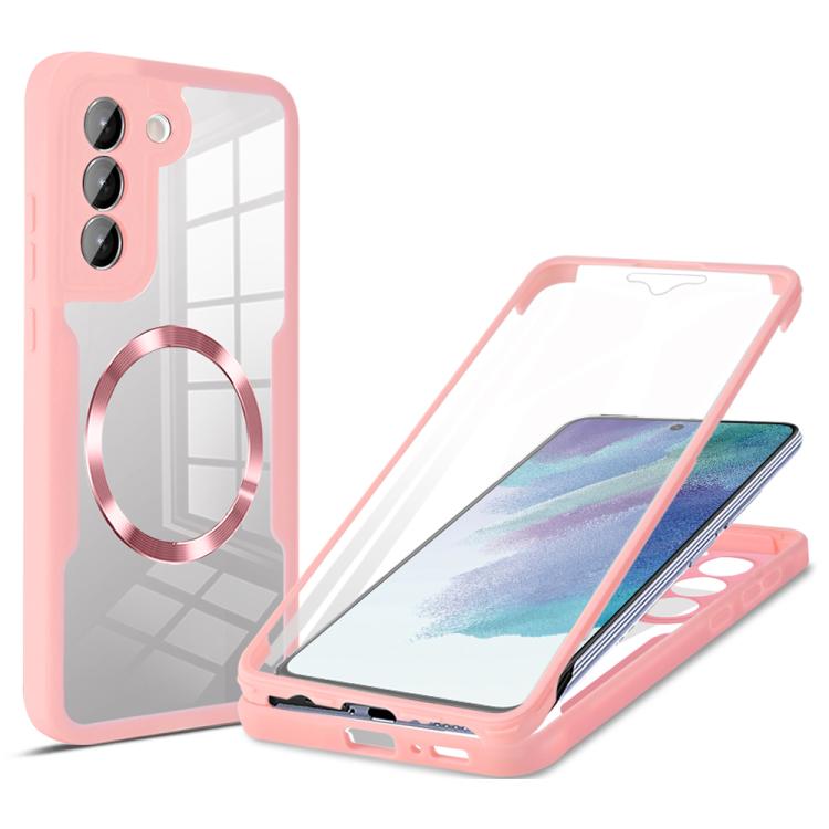 For Samsung Galaxy S21 FE 5G CD Texture MagSafe Phone Case