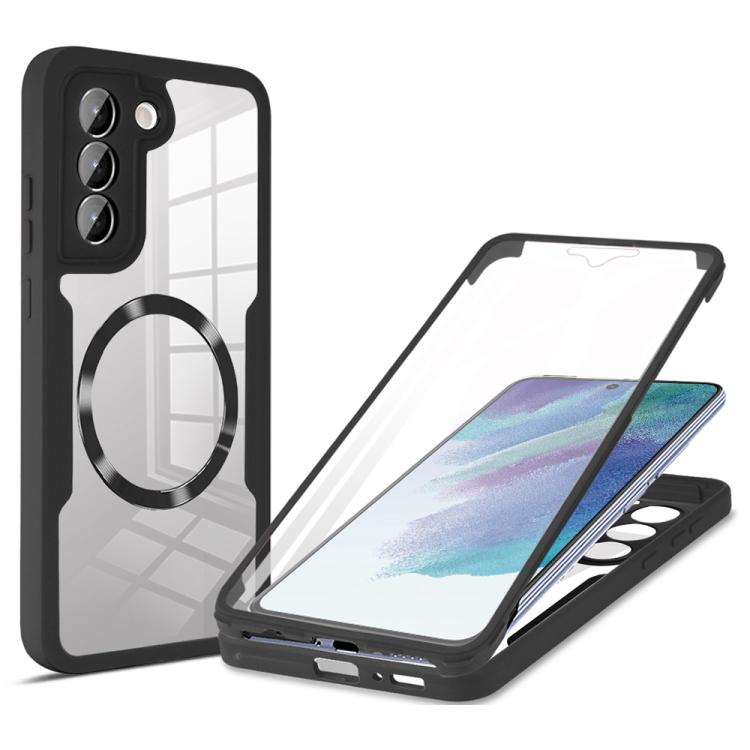 For Samsung Galaxy S21 FE 5G CD Texture MagSafe Phone Case