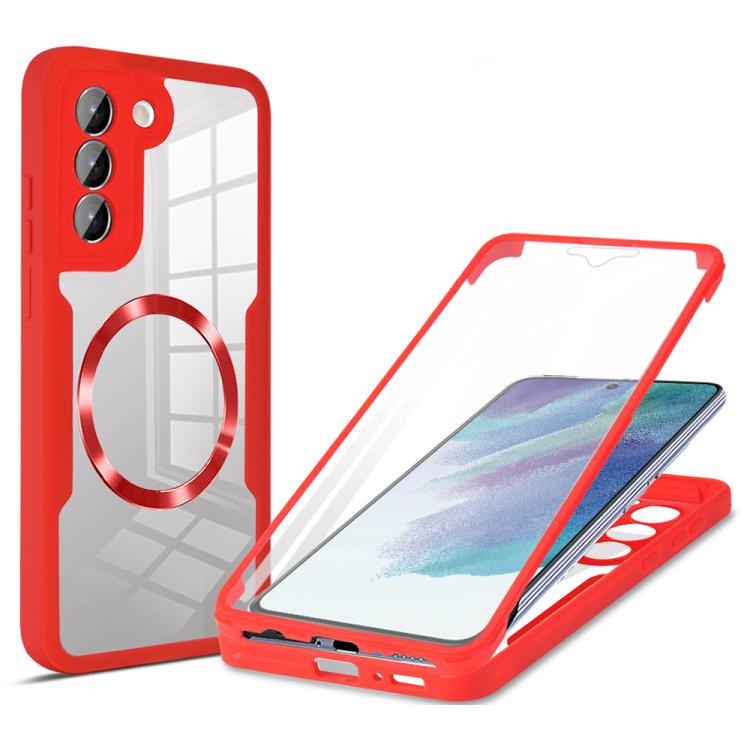 For Samsung Galaxy S21 FE 5G CD Texture MagSafe Phone Case