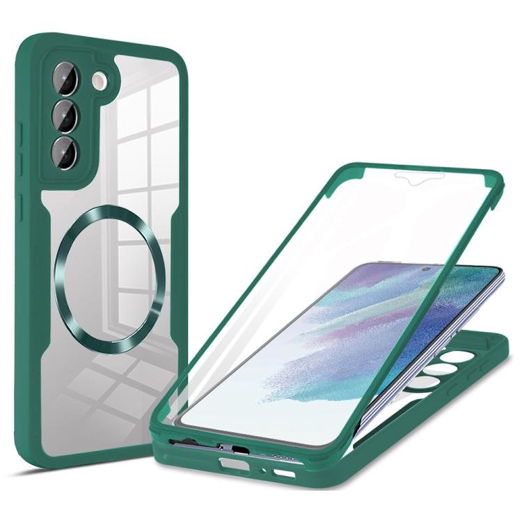 For Samsung Galaxy S21 FE 5G CD Texture MagSafe Phone Case