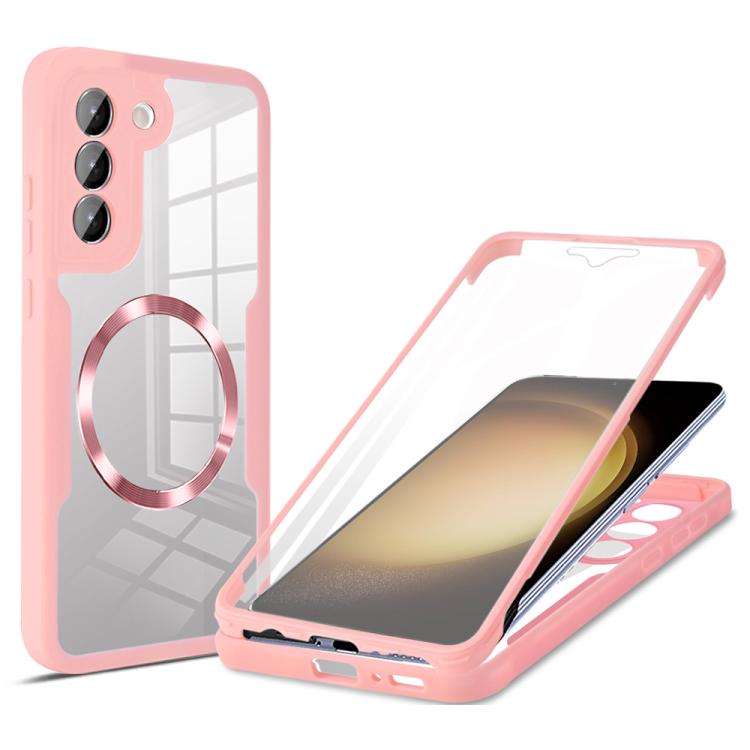 For Samsung Galaxy S23 5G CD Texture MagSafe Phone Case