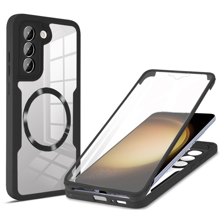 For Samsung Galaxy S23 5G CD Texture MagSafe Phone Case