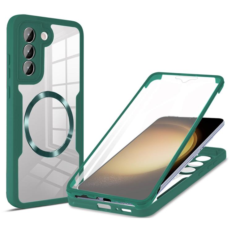 For Samsung Galaxy S23 5G CD Texture MagSafe Phone Case