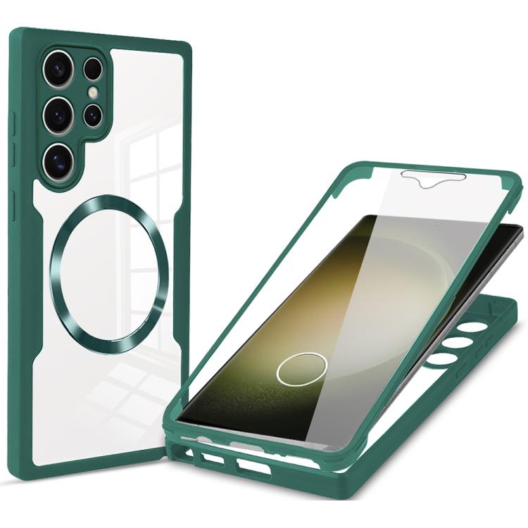 For Samsung Galaxy S23 Ultra 5G CD Texture MagSafe Phone Case