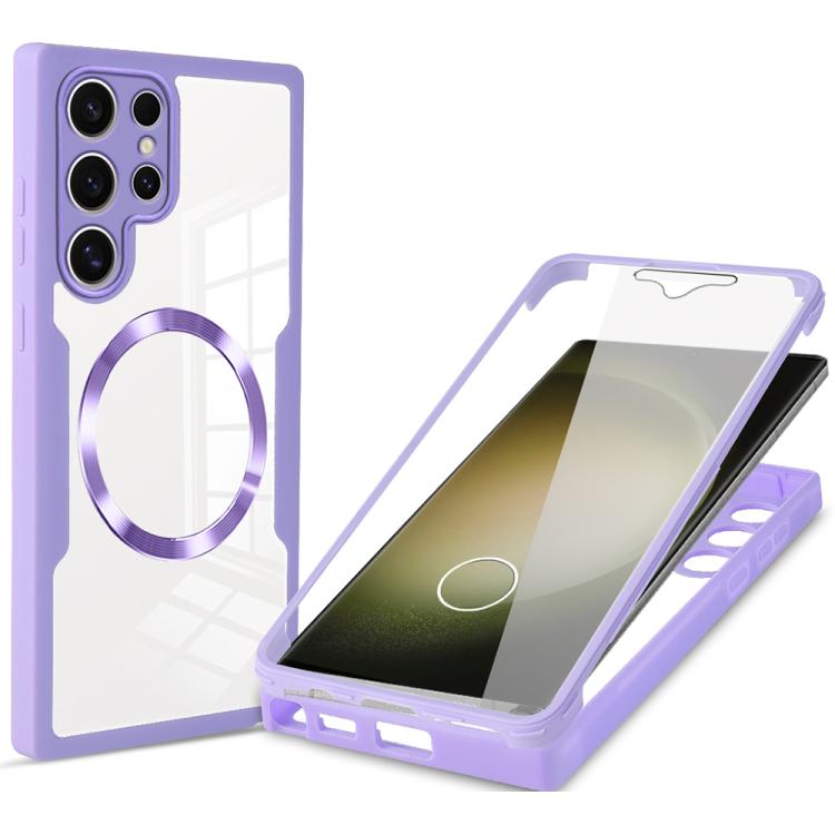 For Samsung Galaxy S23 Ultra 5G CD Texture MagSafe Phone Case