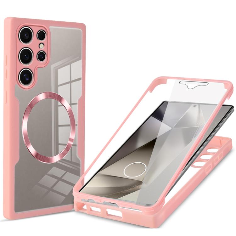 For Samsung Galaxy S24 Ultra 5G CD Texture Magsafe Phone Case